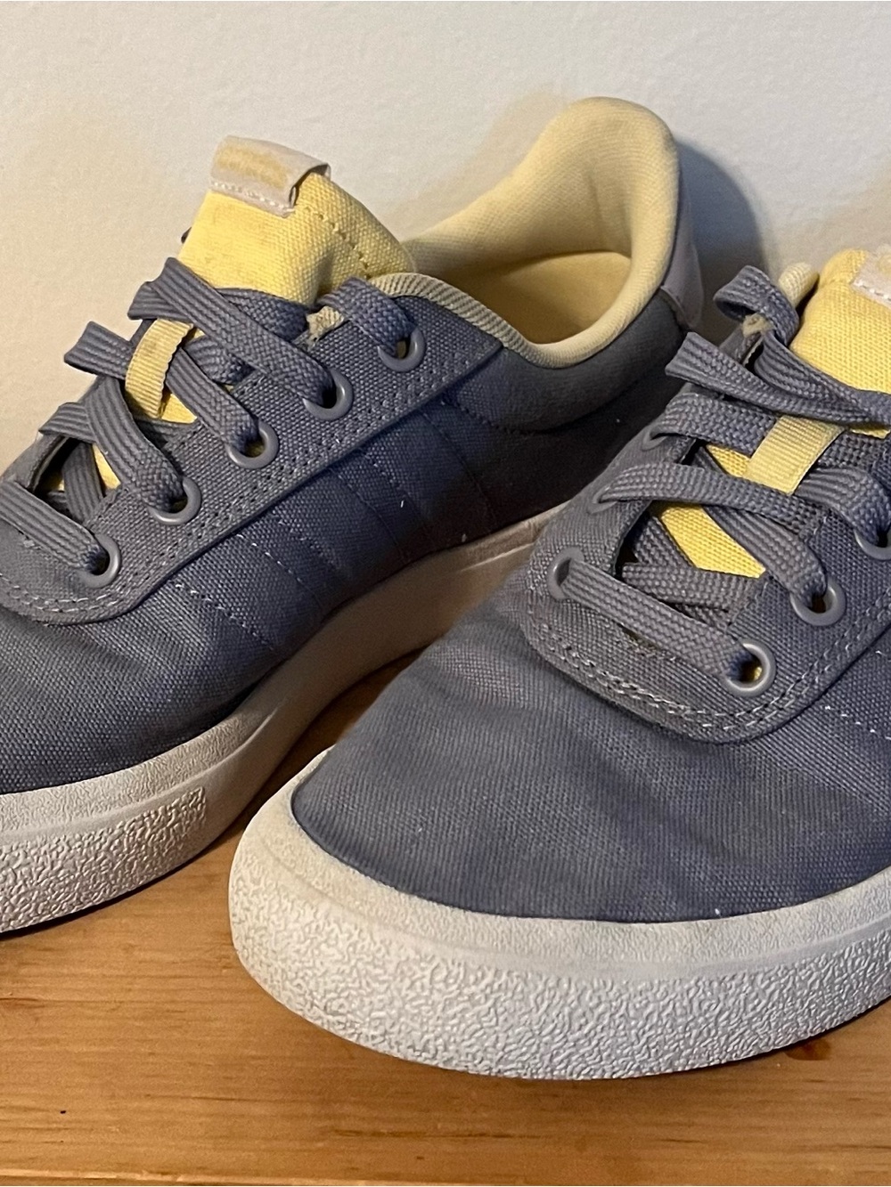 adidas Blue and Yellow Low-Top Sneakers